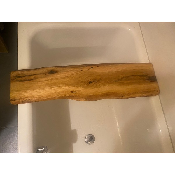Badewannenbrett, Badewannenablage, Naturholz Bad, Eiche - nach Wunschmaß
