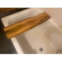 Badewannenbrett, Badewannenablage, Naturholz Bad, Eiche - nach Wunschmaß