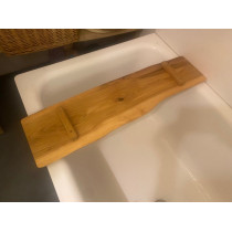 Badewannenbrett, Badewannenablage, Naturholz Bad, Eiche - nach Wunschmaß