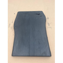 Geköhlte Eiche, Massivholz Tischplatte, 120x60x4,5cm, beidseitige Baumkante, Couchtisch
