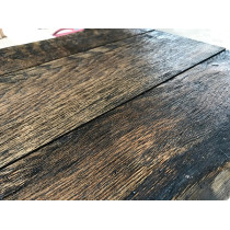 Tischplatte, Bohlen Eigenbau, Eiche, Altholz-Stil, BLACK, STRUKUTRIERT, 150x80x3cm