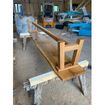 Eiche, Bank, 300 cm lang, 40 cm breit, geschliffen, geölt