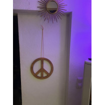 Holzdeko Peace-Zeichen aus Eiche gefräst - CNC - Eiche geölt 30 cm Durchmesser Holzdeko Peace-Zeichen aus Eiche gefräst - CNC - Eiche geölt 30 cm Durchmesser