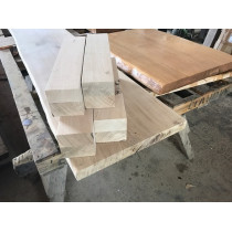 Eiche, 4 x Tischbein, Kantholz, Bettpfosten, Balken, rustikal, 45x10x10 cm verleimt