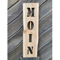 HOME, MOIN, AHOI, CAFÉ - Willkommensschild, Haustür, Brett, Holzschild, Deko, Gartenschild, CNC gefräst, 70 cm