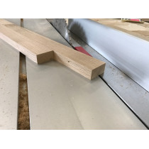 3 Stück, Eiche, Leiste, Kantholz, 100x6x4cm, vierseitig gehobelt, naturbelassen