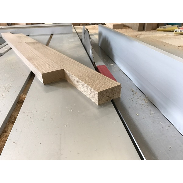 3 Stück, Eiche, Leiste, Kantholz, 100x6x4cm, vierseitig gehobelt, naturbelassen