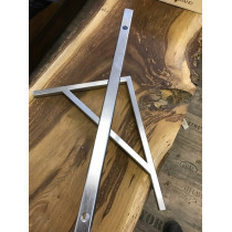 2 x Edelstahl Konsole, Wandkonsole, Halterung, Wandhalterung, Waschtisch, handgefertigt, rostfrei, 45 x 35 cm