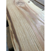 STRUKTURIERT, Baumscheibe, Brett, Bohle, rustikal, unbesäumt Lärche, Massivholz 100x25x2,5cm