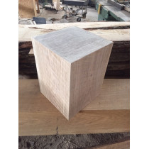 Holzblock, Holzdeko, Sitzhocker, Säule, Beistelltisch, Eiche, 30x29x29cm