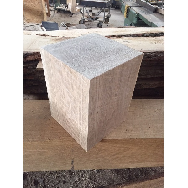 Holzblock, Holzdeko, Sitzhocker, Säule, Beistelltisch, Eiche, 40x29x29cm