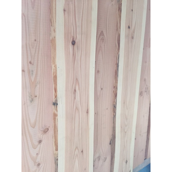 Baumscheibe, Brett, Bohle, rustikal, unbesäumt Lärche, Wandverkleidung Holz 1qm