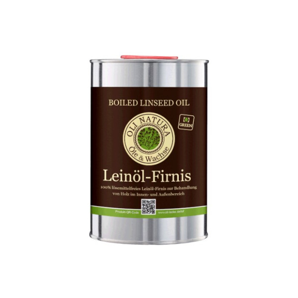 OLI-NATURA Leinöl-Firnis, biologischer Holzschutz, farblos, 1 Liter OLI-NATURA Leinöl-Firnis, biologischer Holzschutz, farblos, 1 Liter