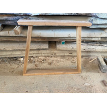 Tischuntergestell Trapez, Tischbein, Tischgestell, Eiche, 72 cm hoch