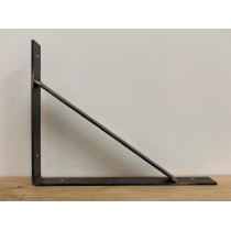 2 x Rohstahl Konsole, Wandkonsole, Halterung, Wandhalterung, Waschtisch, Flachstahl, handgefertigt, 45 x 35 cm
