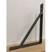 2 x Rohstahl Konsole, Wandkonsole, Halterung, Wandhalterung, Waschtisch, Flachstahl, handgefertigt, 45 x 35 cm