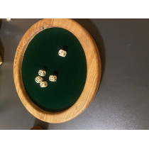 Würfelbrett, Würfelmatte, Knobeln, Kniffel, Schocken, Eiche, personalisiert, Geschenk