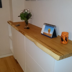 Kundenprojekt: Eichenbohle als Auflage für Sideboard!