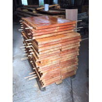 Baumscheibe, Tischplatte, Gartentisch, Bohlen für Eigenbau, rustikal, 130x70x5cm