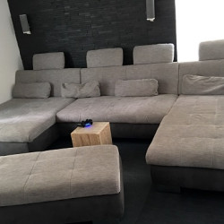 Kundenprojekt: Eichenblock als Couchtisch